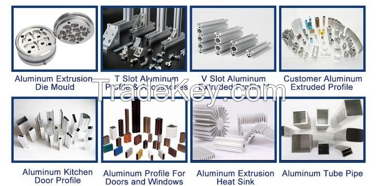 Aluminum profile to make windows and doors