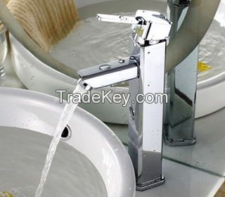 Sell Fashion Single Lever Brass Bathroom Basin Faucet Tap BFM4021