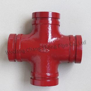 Weifang Grooved Mechanical Cross ductile iron pipe fittings price