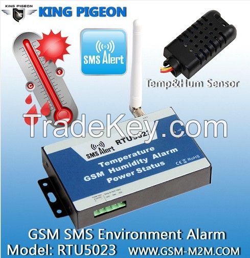 GSM SMS Temperature Humidity Alarm RTU5023