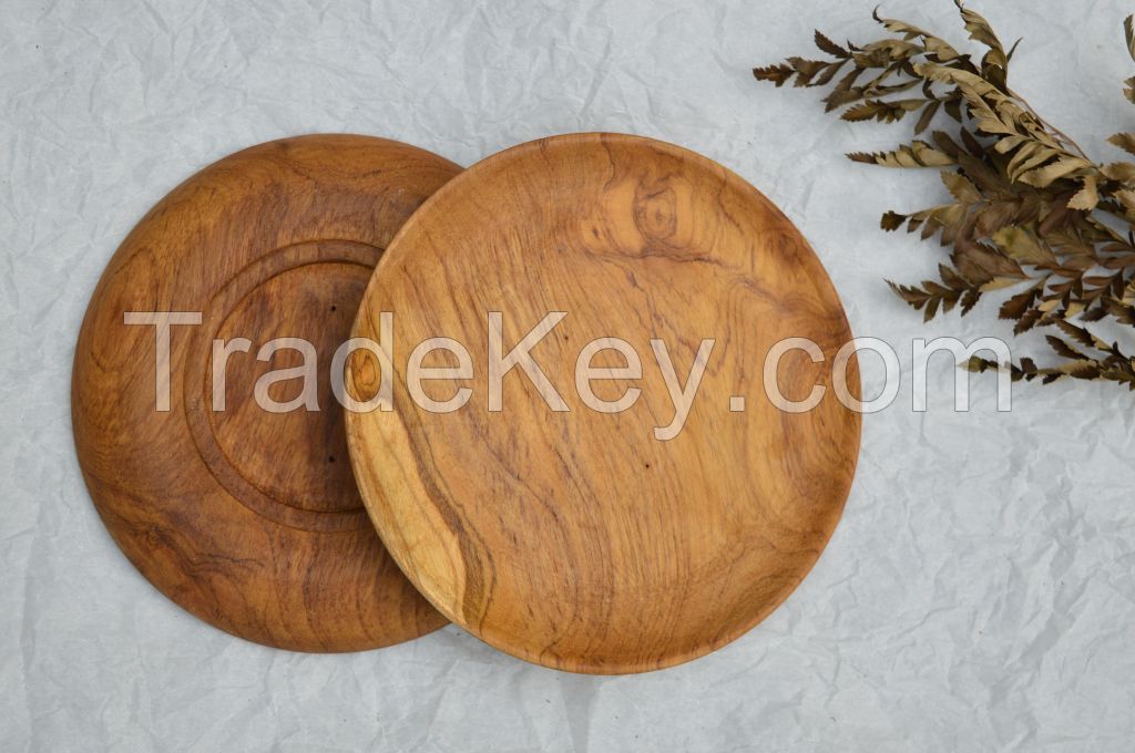 Wooden Dessert Plates with Premium Quality and Best Seller From Indonesia
