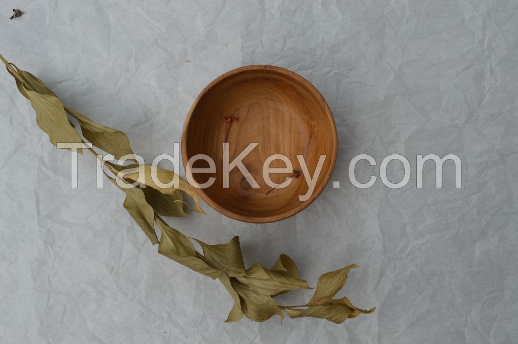 Wooden Bowl 15 cm in Diameter with Premium Quality and Best Seller From Indonesia