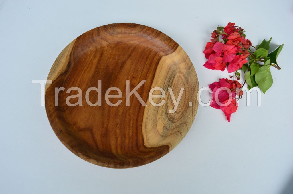 Wooden Main Plates with Premium Quality and Best Seller From Indonesia