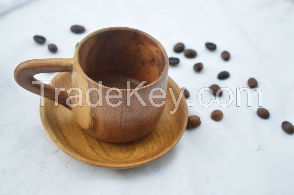 Wooden Tea Cups with Premium Quality and Best Seller From Indonesia