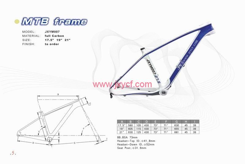 sell Carbon Fiber Suspension Mountain Bike Frame/MTB Frame