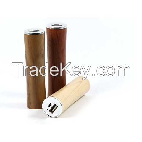 Mini Wood Circle Power Bank For Traveling For Promotions