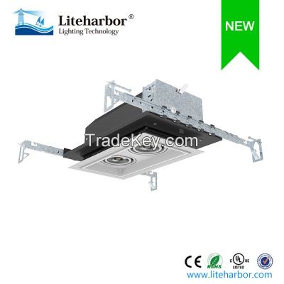 Mini Multiple 2-Lamp New Construction LED COB Trimless Downlight