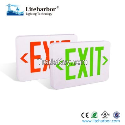 abs housing led emergency exit sign