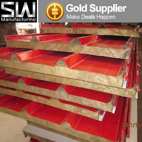 Sell fireproof rock wool sandwich construction panel