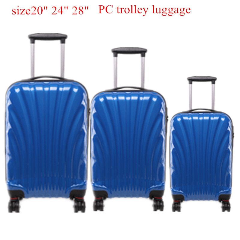 Pink color top quality model spinner wheels trolley suitcase