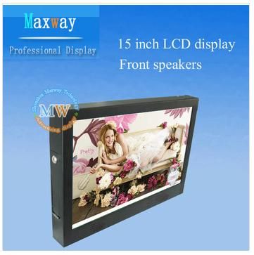 1080P HD decoding 15 inch indoor digital signage display