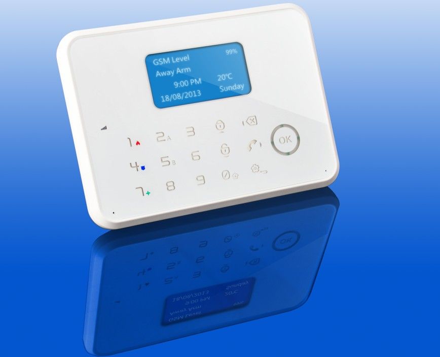 Security Burglar GSM Alarm System with App Control, Temperature Display