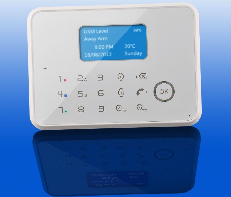 GSM alarm system, temperature control, APP control, make phone calling, SMS/GSM/PSTN/contact ID