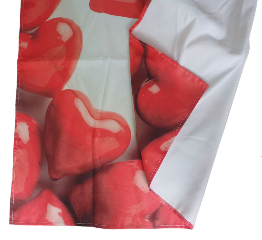 love heart printing beach towel in microfiber