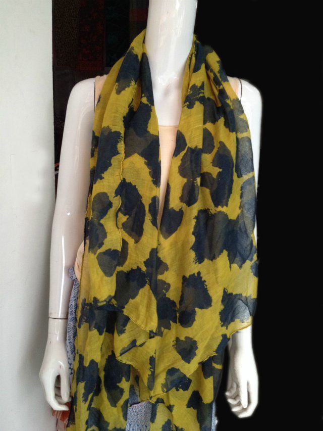 floral printed voile scarf in big stock