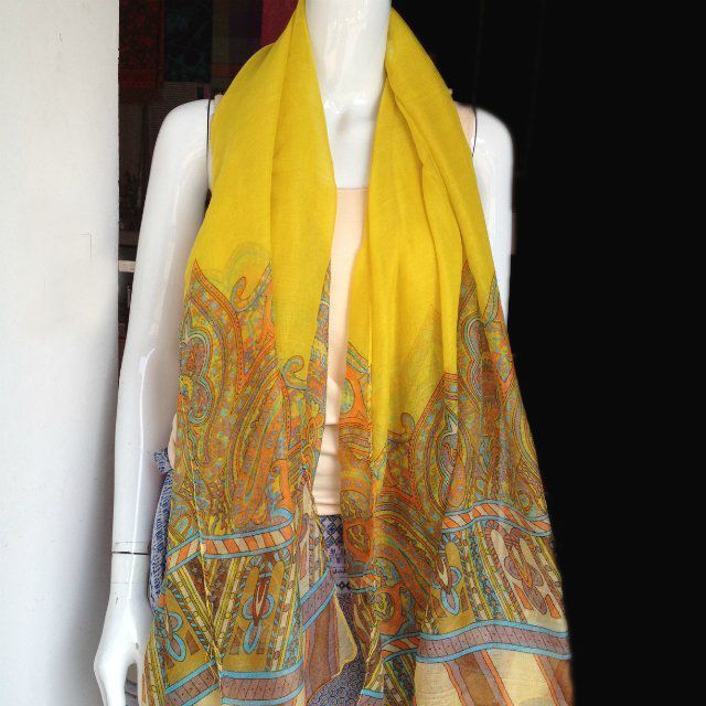 stock scarf in 100% voile