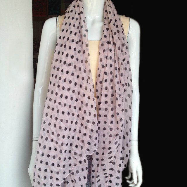 dot printed scarf in cheap price