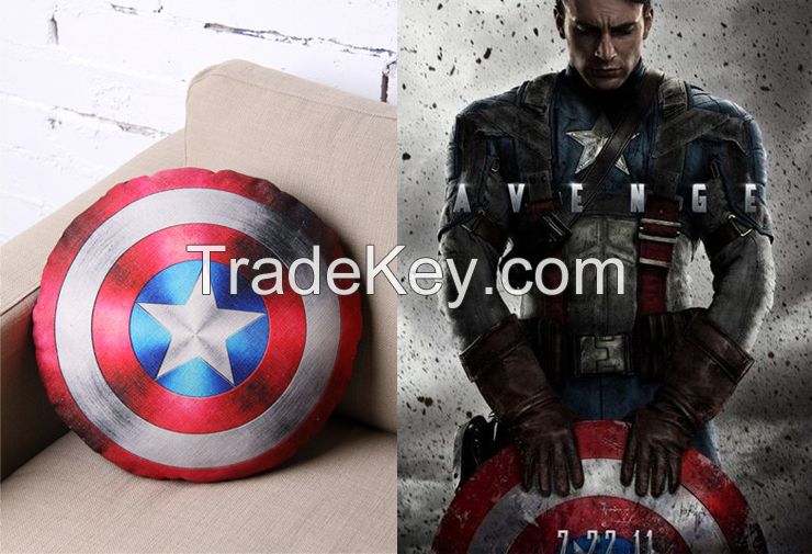 Painting pillow with the film color! Captain American is coming back!