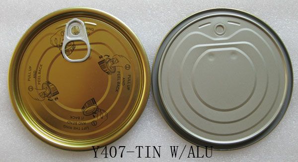 Tinplate easy open end for tuna fish of #401