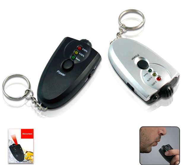 Digital Alcohol Breath Tester with keychain