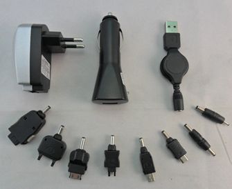 3IN1 USB CAR CHARGER SET