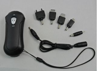 Rotary Mobile Charger with LED Flashlight