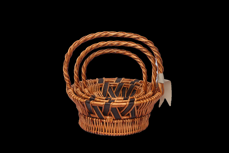 Eco-Friendly Handmade Colorful Willow Basket