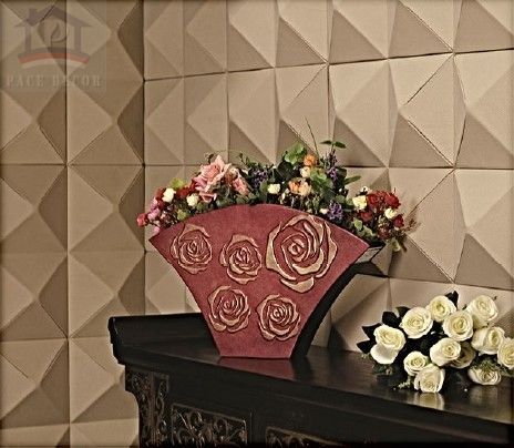 3D leather wall art for restaurant