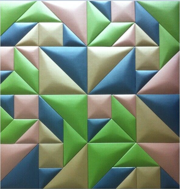 high quality faux leather wall panels with mosaic style in restaurant