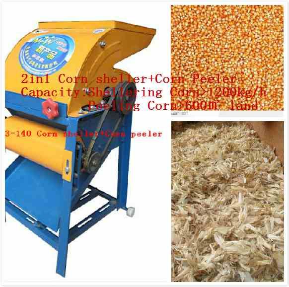 small portable maize sheller and maize peeler