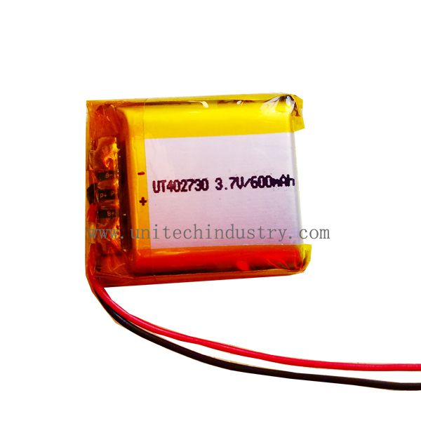 UT402730 rechargeable Lipo battery With 600mAh