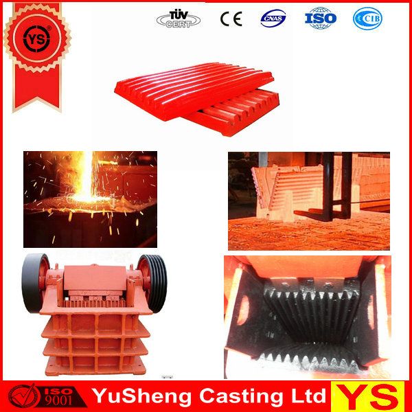 Jaw Crusher Spares, Jaw Crusher Jaw Plate, Marble Crusher Spares