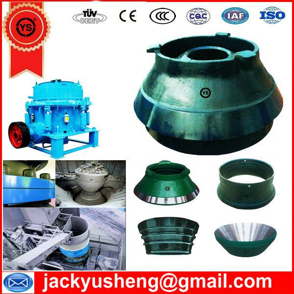 Cone Crusher Parts, Mn13Cr2 Cone Crusher Bowl Liner, Manganese Cone Crusher Liner