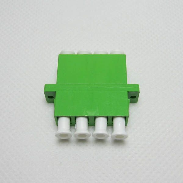 LC/APC Quadplex fiber optic adapter