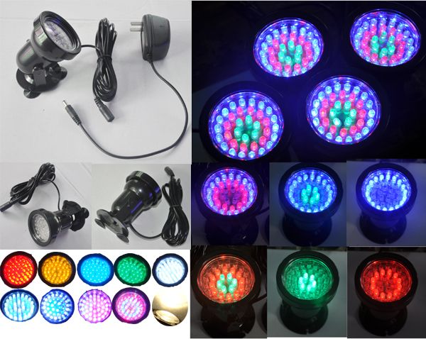 JY-0103 LED Amphibious Spotlight, 36 LED beads, Colorful slow flash