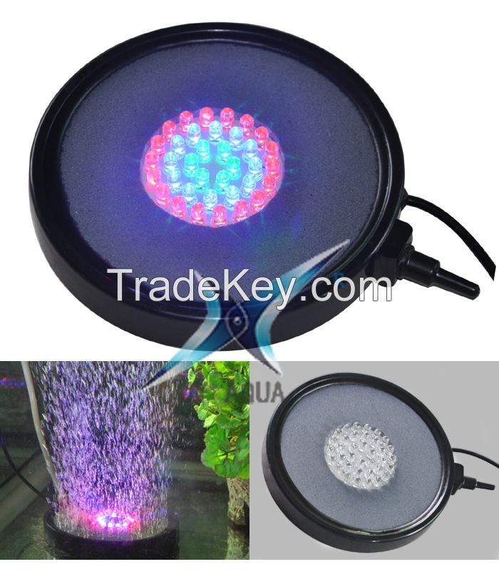 Aquariums seven color aquarium lights LED diving lights gas bubbles rock sand fish head landscape decoration