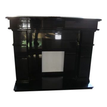 Shanxi Black Granite Fireplace Frame, Customized Designs are Accepted Shanxi Black Granite Fireplace Frame, Customized Designs are Accepted
