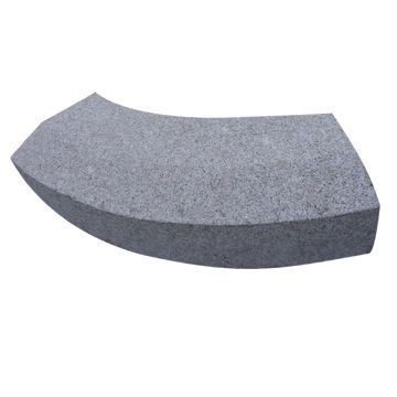 Radius Curbstone in Blue Limestone and Granite, Customized Sizes are Accepted