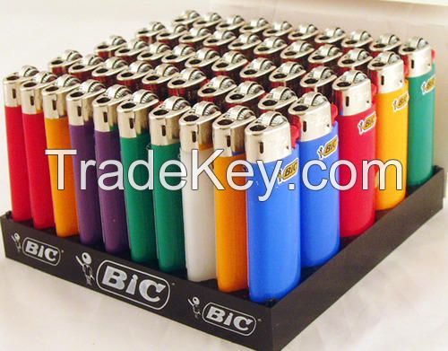 50 Full Size Big BIC LIGHTERS DISPOSABLE BULK WHOLESALE LOT Not Mini Cigarette