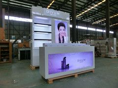 High end dignity cosmetic display cabinet cosmetic kiosk