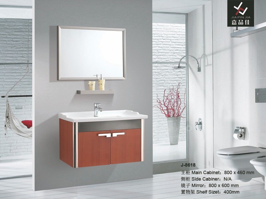 Modern Stainless Steel bathroom cabinet[J-8618]