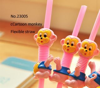 Monkey straw, funny straw, creative straw, crazy straw