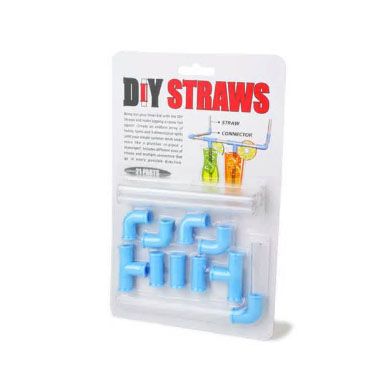 DIY straw, funny straw, creative straw, crazy straw