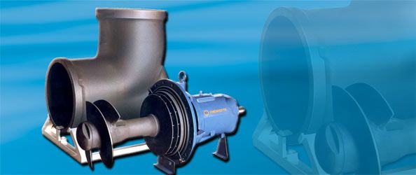 Chemical Axial Flow circulating Pump made from Metal, Type RSU