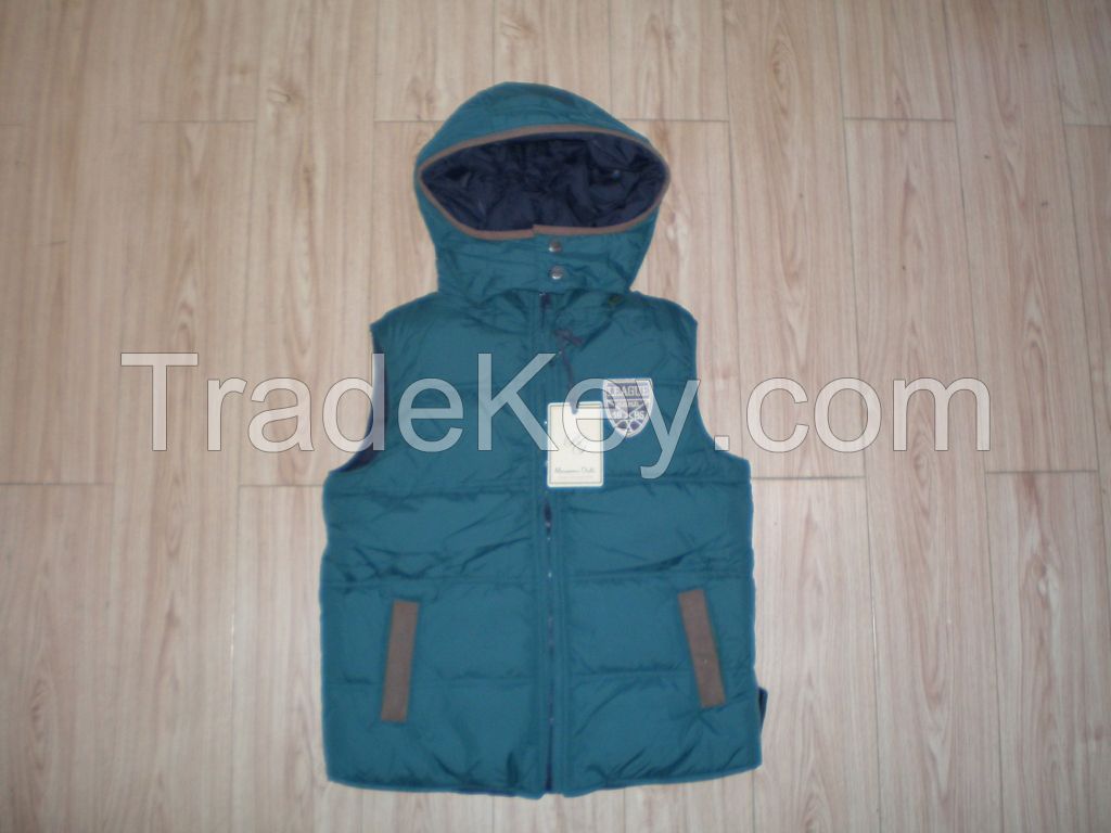 hot sale children vest with hood padded waistcoats