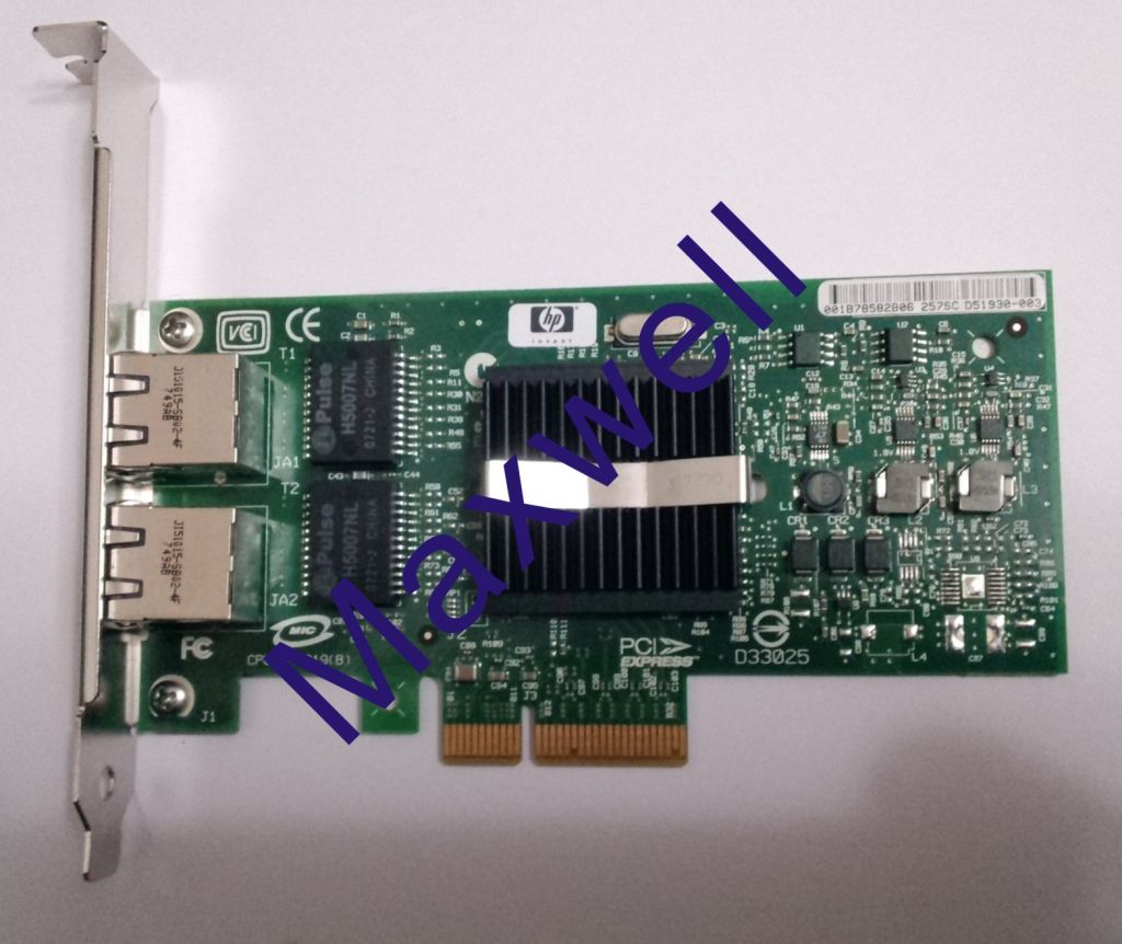 412648-B21 412651-001 412646-001 NC360T PCI-Express 2 Ports Gigabit Server Network Adapter