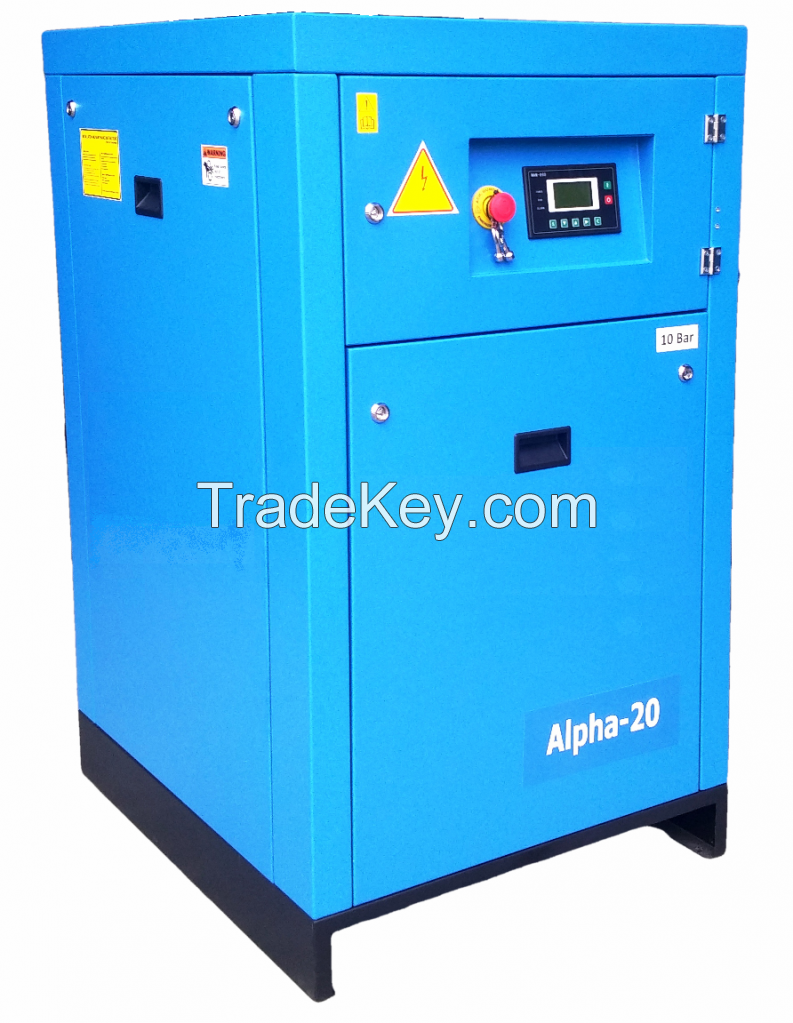 Screw Air Compressor Alpha-15 HP series. 11 kw 10 bar 8 bar 12 bar