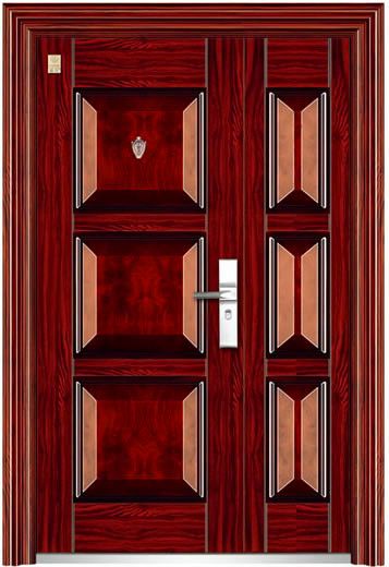 2014 Best seller steel armored door, steel security armored wooden door