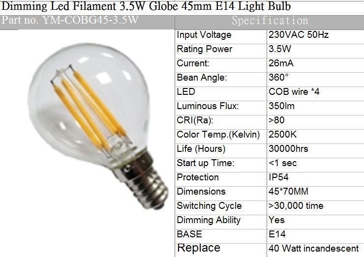 sell dimmable LED Bulb