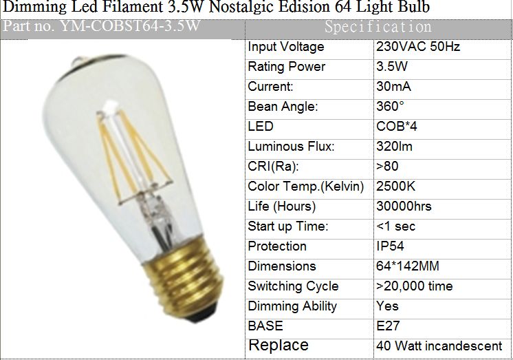 sell dimmable LED Bulb